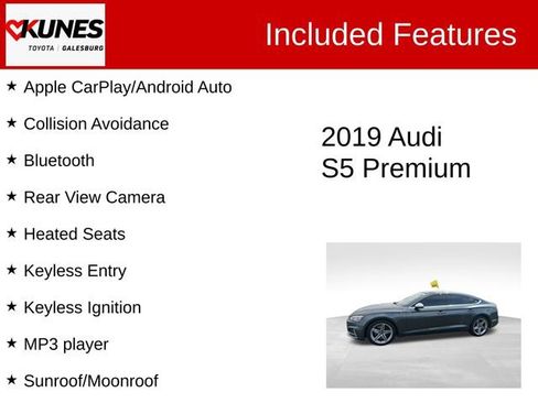 Used 2019 Audi S5 Premium AWD/4WD image 2