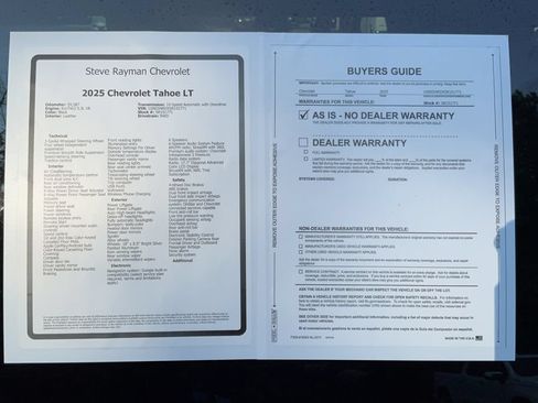 Used 2025 Chevrolet Tahoe LT RWD image 28