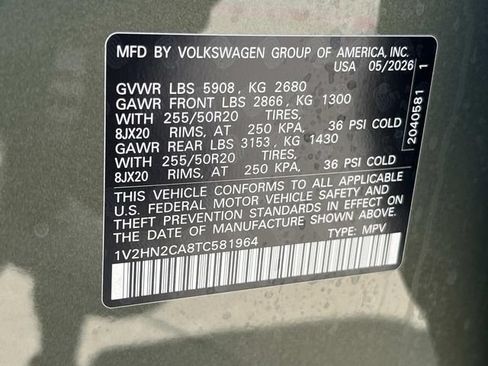 New 2026 Volkswagen Atlas SE AWD/4WD image 31