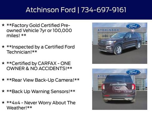 Certified 2022 Ford Explorer XLT w/ Equipment Group 202A image 4