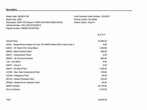 Used 2026 Land Rover Range Rover Evoque S image 3