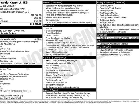 Used 2015 Chevrolet Cruze LS image 26