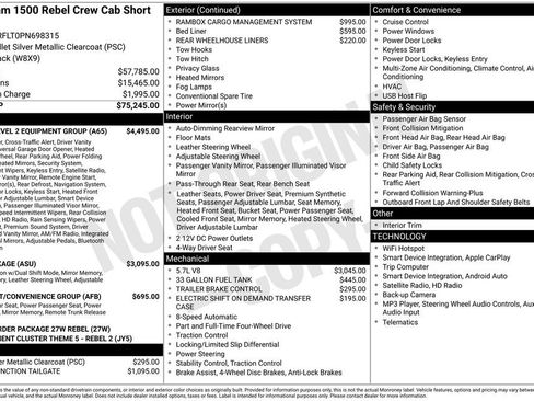 Used 2023 RAM 1500 Rebel w/ Rebel Level 2 Equipment Group AWD/4WD image 4