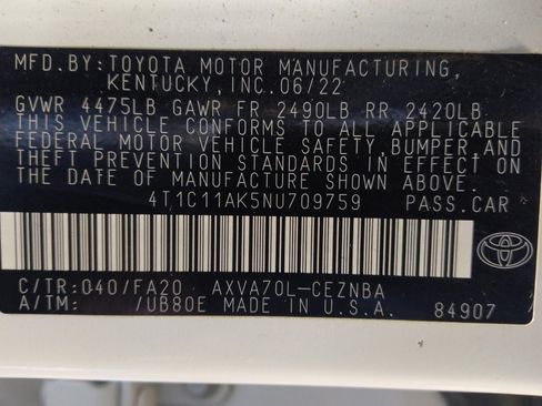 Used 2022 Toyota Camry LE FWD image 33