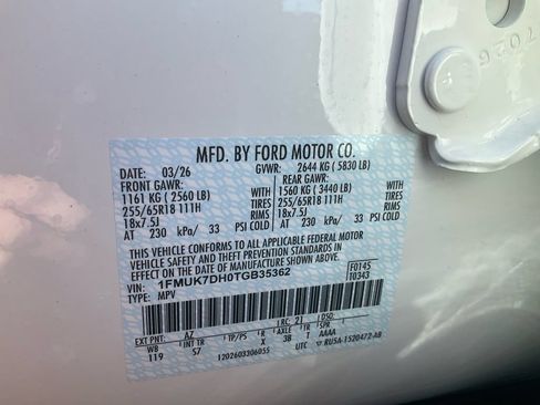 New 2026 Ford Explorer Active w/ Active Comfort Package RWD image 18