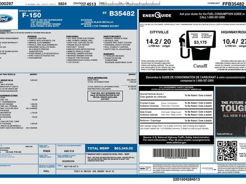 Used 2015 Ford F150 Lariat w/ Equipment Group 501A Mid image 6