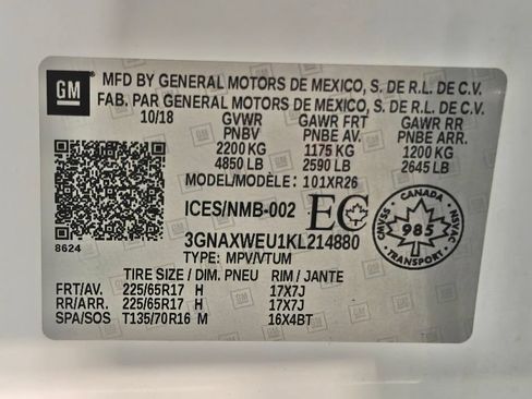 Used 2019 Chevrolet Equinox LT AWD/4WD image 51