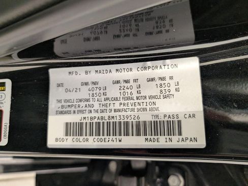 Used 2021 MAZDA MAZDA3 s FWD image 24