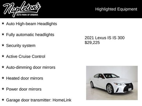 Used 2021 Lexus IS 300 AWD w/ Accessory Package image 16