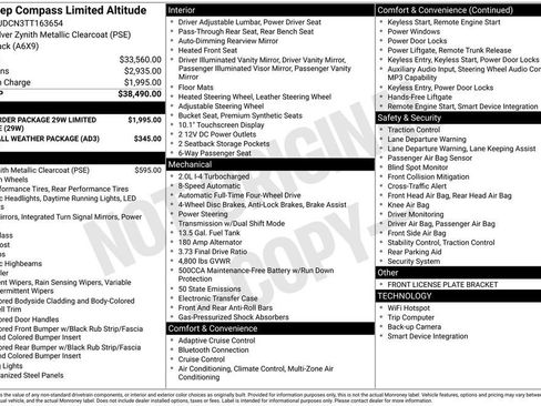 New 2026 Jeep Compass Limited AWD/4WD image 13