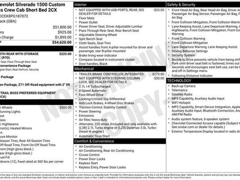 Used 2023 Chevrolet Silverado 1500 Custom Trail Boss AWD/4WD image 12