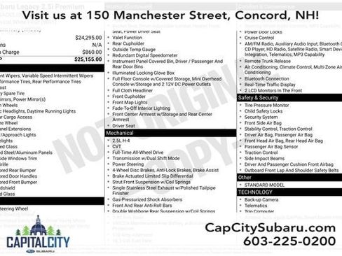 Used 2018 Subaru Legacy 2.5i Premium AWD/4WD image 31