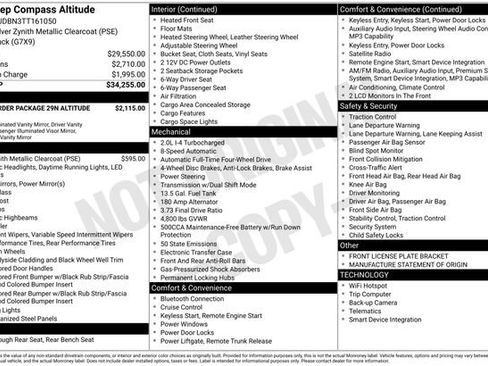New 2026 Jeep Compass Latitude AWD/4WD image 20