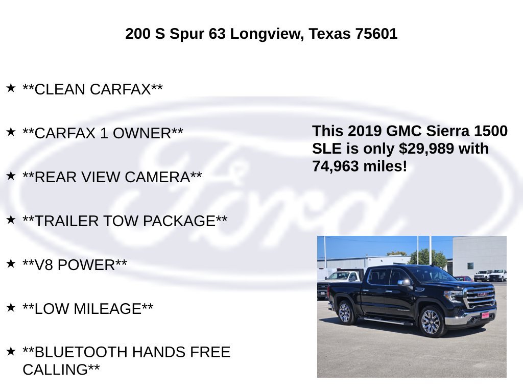 Used 2019 GMC Sierra 1500 SLE w/ SLE Value Package RWD image 5