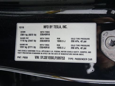 Used 2020 Tesla Model 3 Long Range image 18
