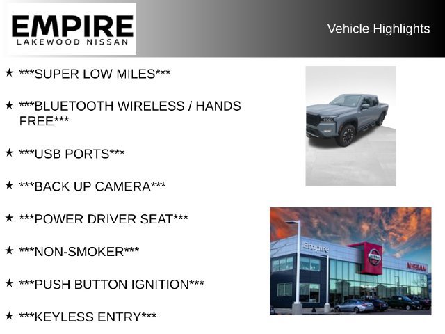 Used 2023 Nissan Frontier PRO-4X w/ Pro Convenience Package AWD/4WD image 2