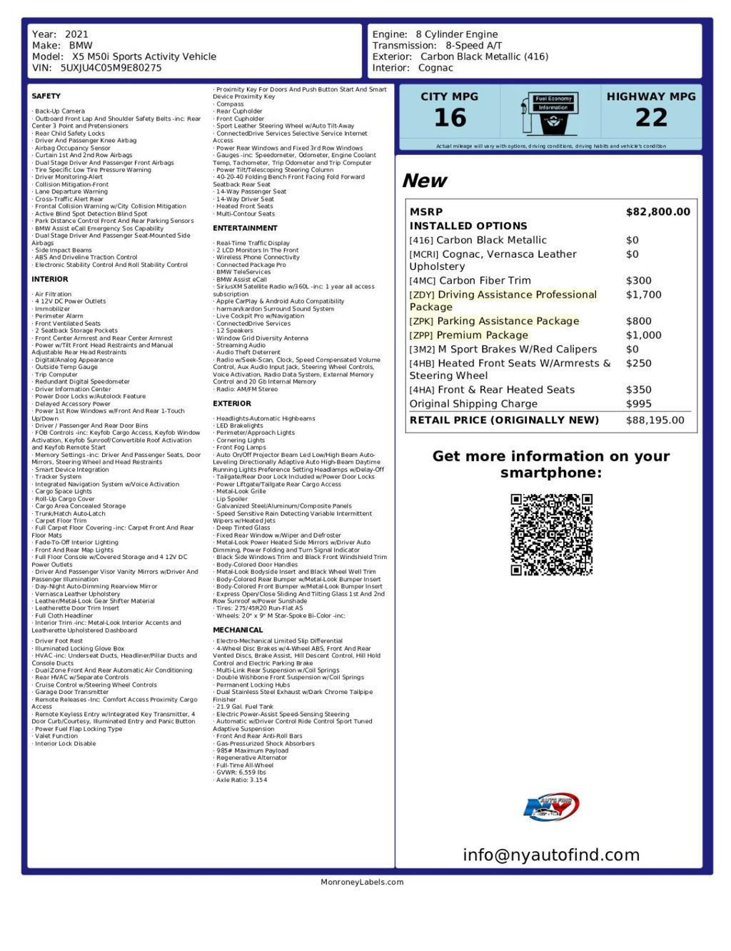 Used 2021 BMW X5 M50i AWD/4WD image 23