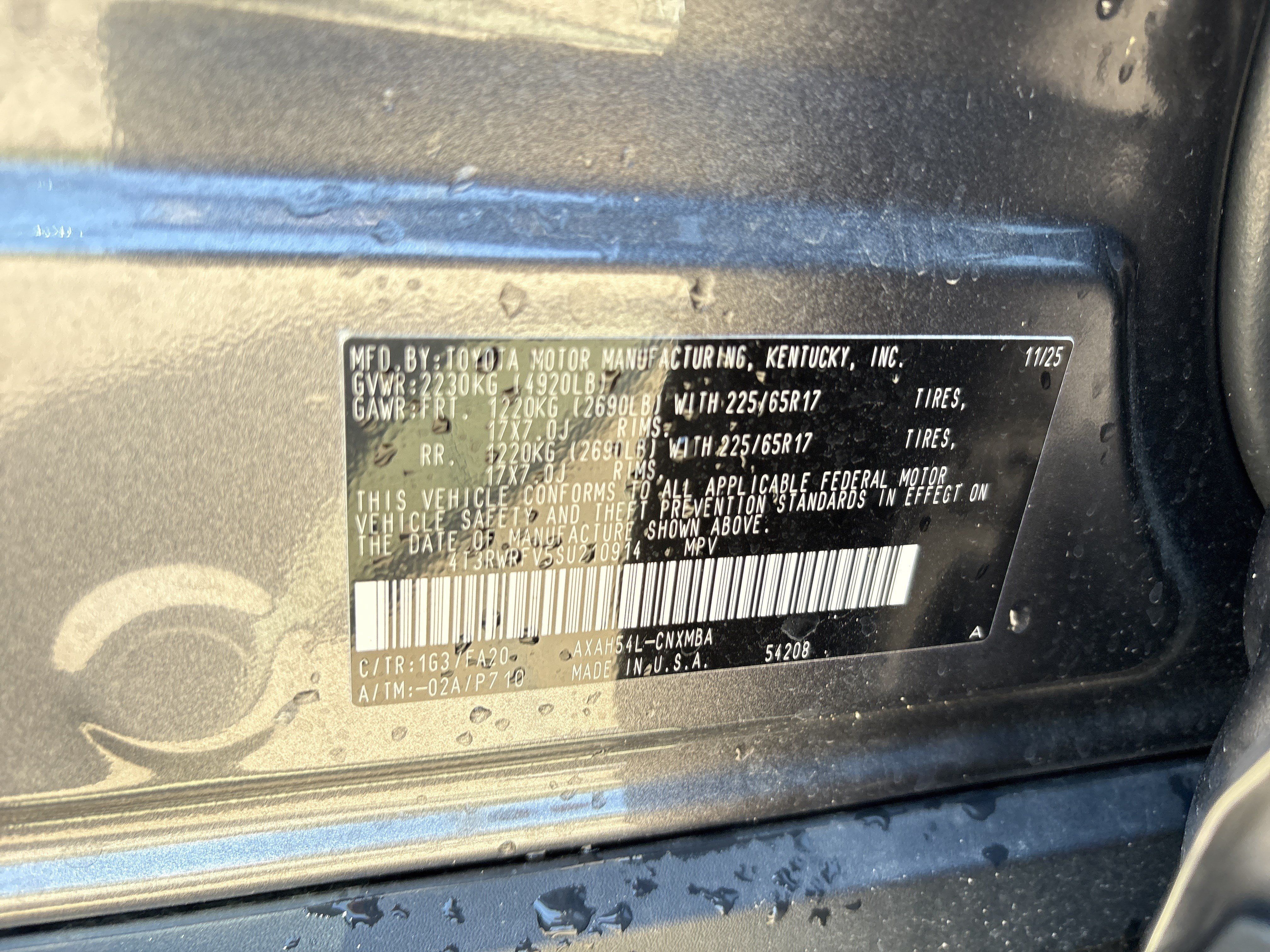 Used 2025 Toyota RAV4 XLE w/ Convenience Package AWD/4WD image 35