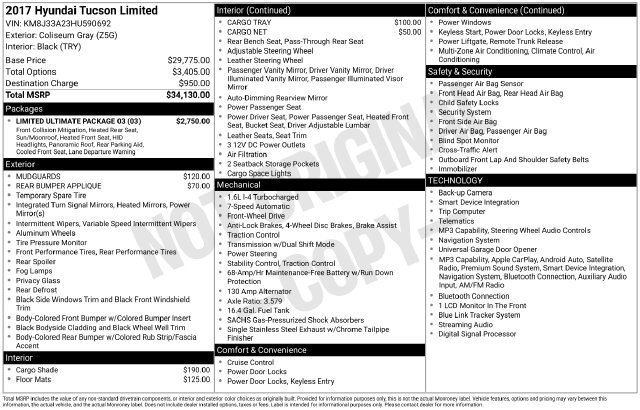 Used 2017 Hyundai Tucson Limited w/ Limited Ultimate Package 03 FWD image 6
