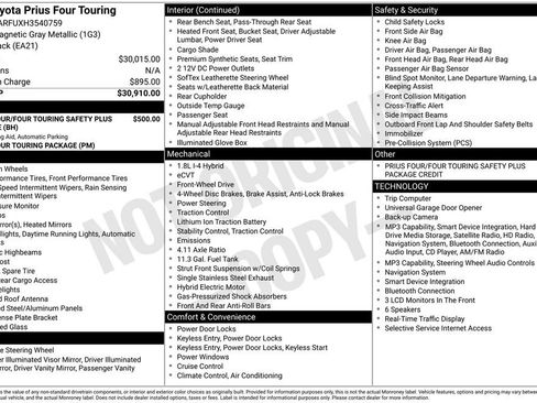 Used 2017 Toyota Prius Four Touring FWD image 37