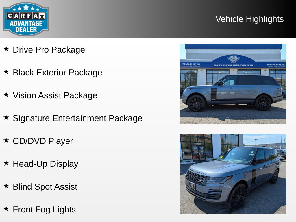 Used 2018 Land Rover Range Rover Long Wheelbase Supercharged AWD/4WD image 4
