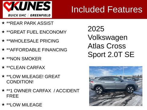 Used 2025 Volkswagen Atlas Cross Sport SE image 3