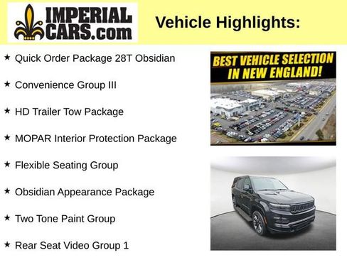 Used 2024 Jeep Grand Wagoneer Series II w/ Quick Order Packagew 28T image 3