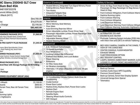 Used 2025 GMC Sierra 2500 SLT w/ SLT Convenience Package AWD/4WD image 58