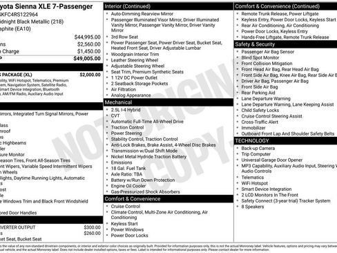 Used 2024 Toyota Sienna XLE w/ XLE Plus Package image 2