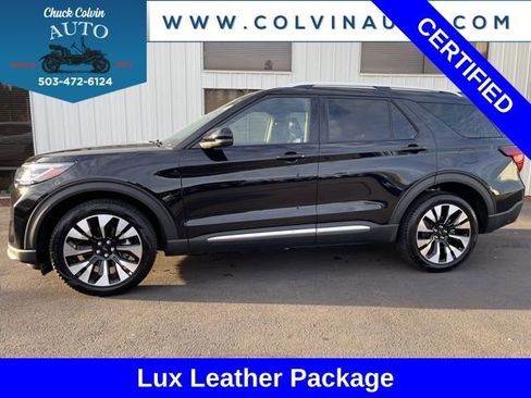 Certified 2025 Ford Explorer Platinum w/ LUX Leather Package image 1