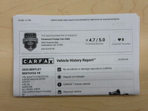 Certified 2025 Bentley Bentayga AWD/4WD image 42