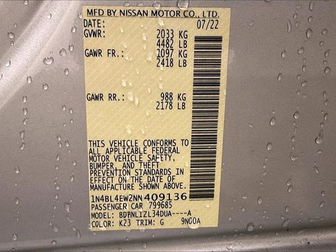 Certified 2022 Nissan Altima 2.5 SL image 29