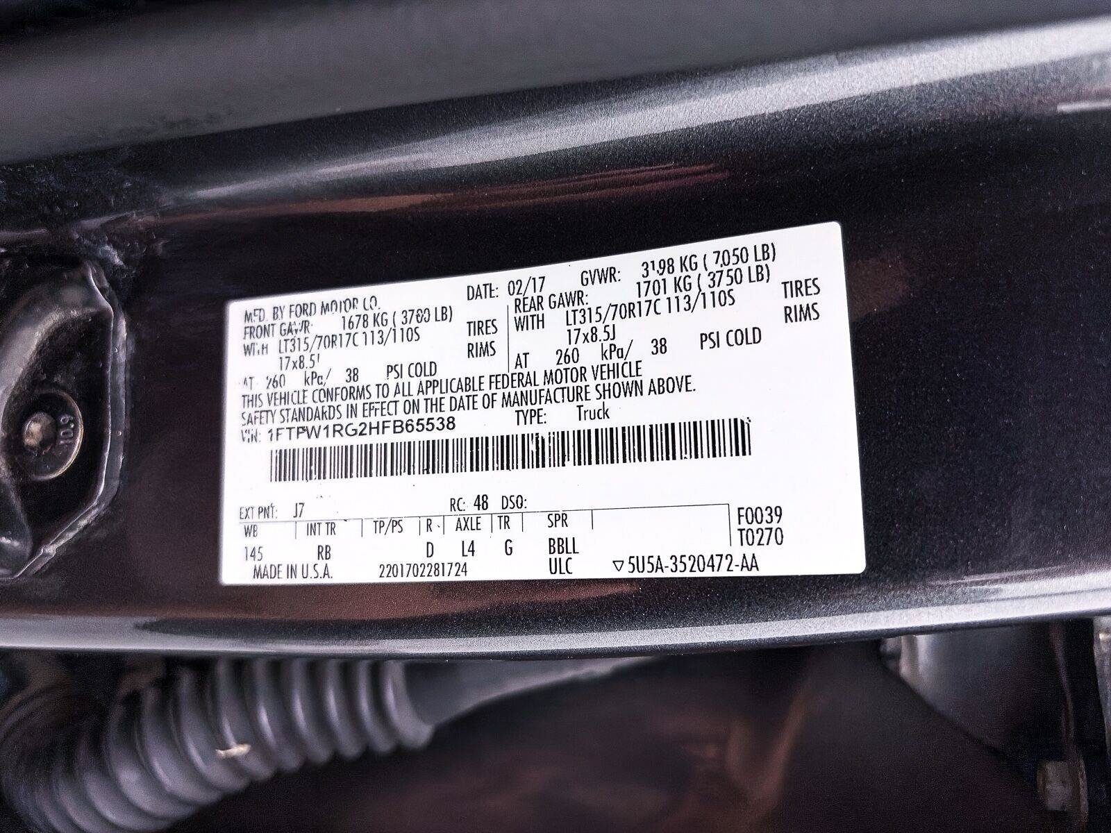 Used 2017 Ford F150 Raptor w/ Equipment Group 802A Luxury AWD/4WD image 34