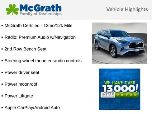 Used 2021 Toyota Highlander XLE AWD/4WD image 6