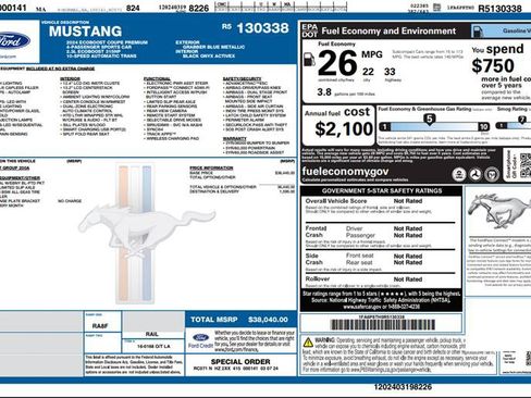 Used 2024 Ford Mustang Premium RWD image 3