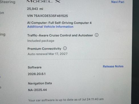 Used 2025 Tesla Model X AWD/4WD image 8
