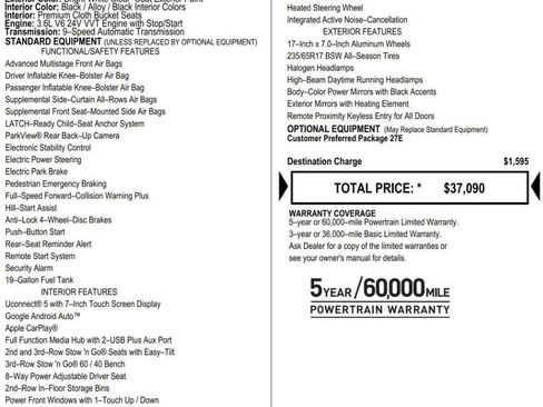 Used 2023 Chrysler Voyager LX FWD image 9