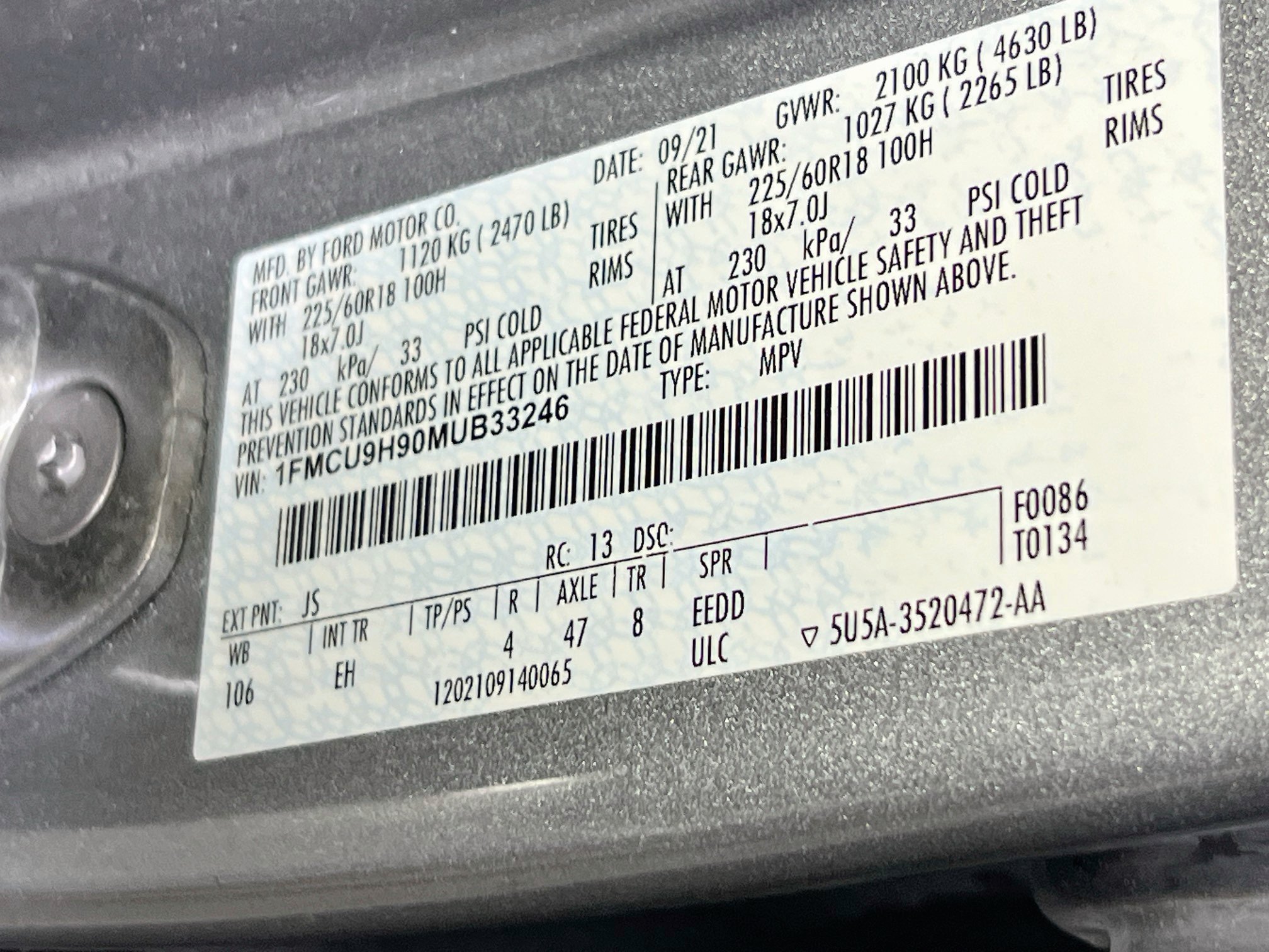 Used 2021 Ford Escape SEL AWD/4WD image 31