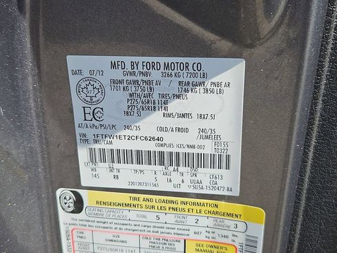 Used 2012 Ford F150 FX4 AWD/4WD image 27