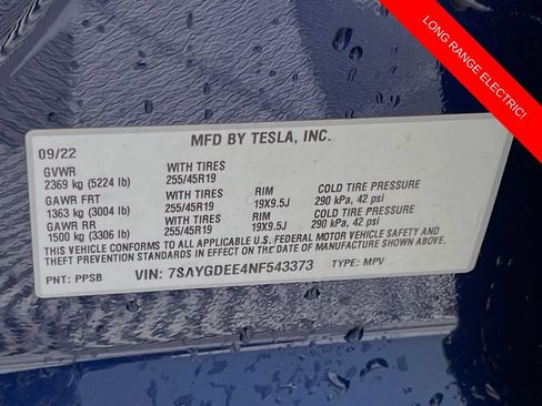 Used 2022 Tesla Model Y Long Range AWD/4WD image 13
