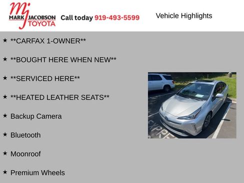 Used 2022 Toyota Prius XLE w/ Advanced Technology Package FWD image 6