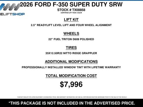 Used 2026 Ford F350 King Ranch w/ Chrome Package image 2