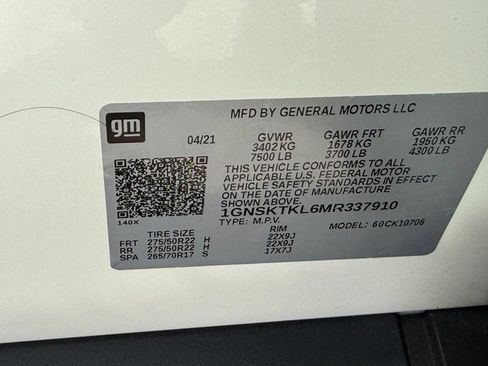 Used 2021 Chevrolet Tahoe High Country AWD/4WD image 33