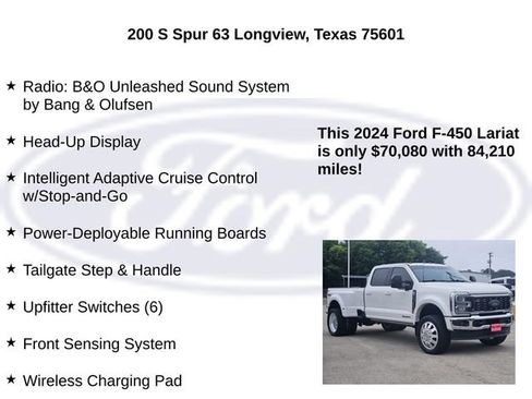 Used 2024 Ford F450 Lariat w/ Lariat Ultimate Package AWD/4WD image 25