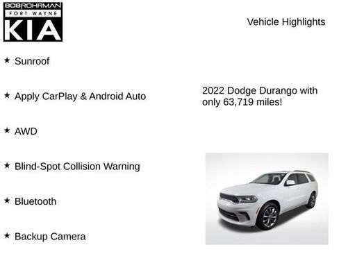 Used 2022 Dodge Durango SXT w/ Trailer Tow Group IV AWD/4WD image 8