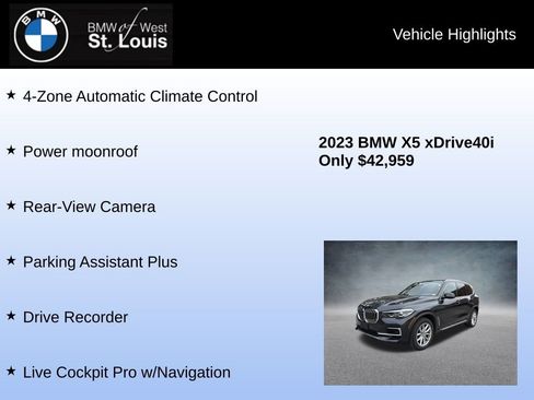 Used 2023 BMW X5 xDrive40i w/ Climate Comfort Package image 16