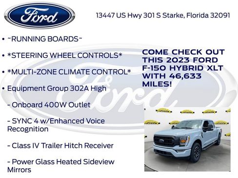 Certified 2023 Ford F150 XLT w/ Equipment Group 302A High AWD/4WD image 17