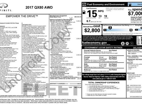 Used 2017 INFINITI QX80 4WD w/ Deluxe Technology Package image 46