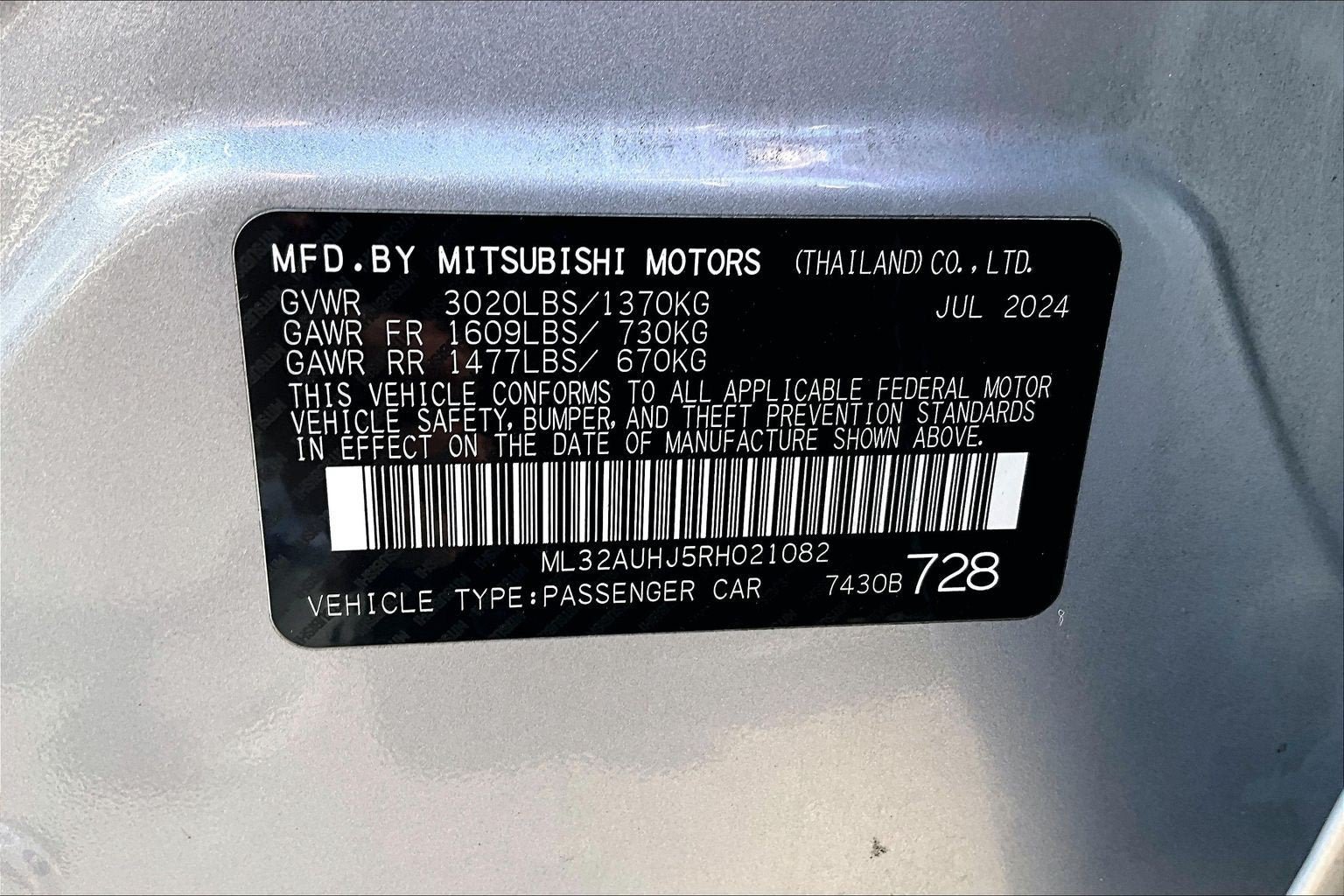 Used 2024 Mitsubishi Mirage ES FWD image 28
