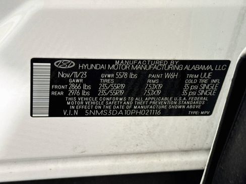 Certified 2023 Hyundai Santa Fe SEL Premium w/ Cargo Package AWD/4WD image 39